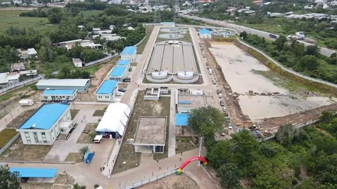 Thu gom, xử lý thoát nước thải đô thị mới Phú Mỹ